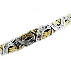 Baguette Cut Diamonds on Channel Set Bracelet